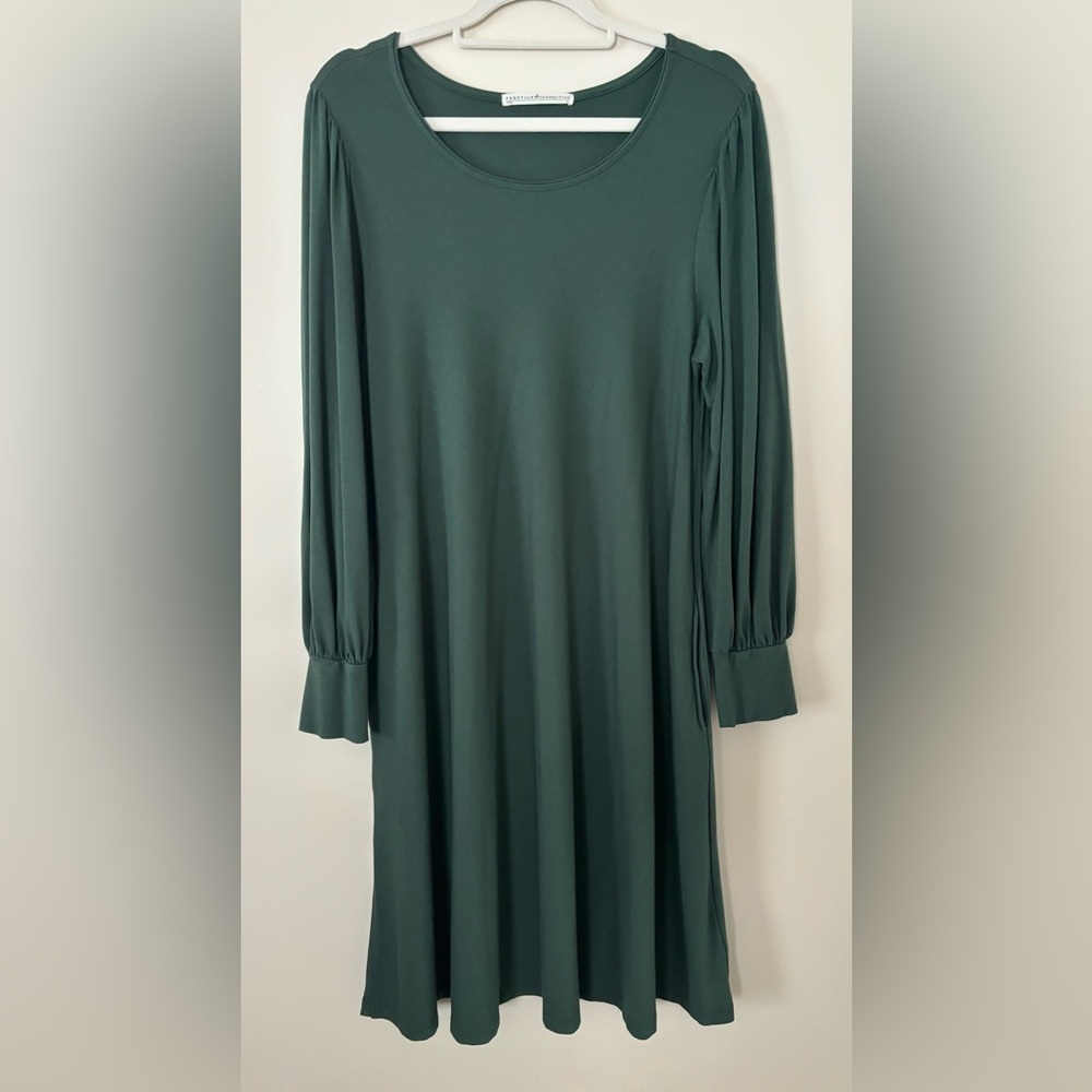 Peruvian Connection Green Midi Dress